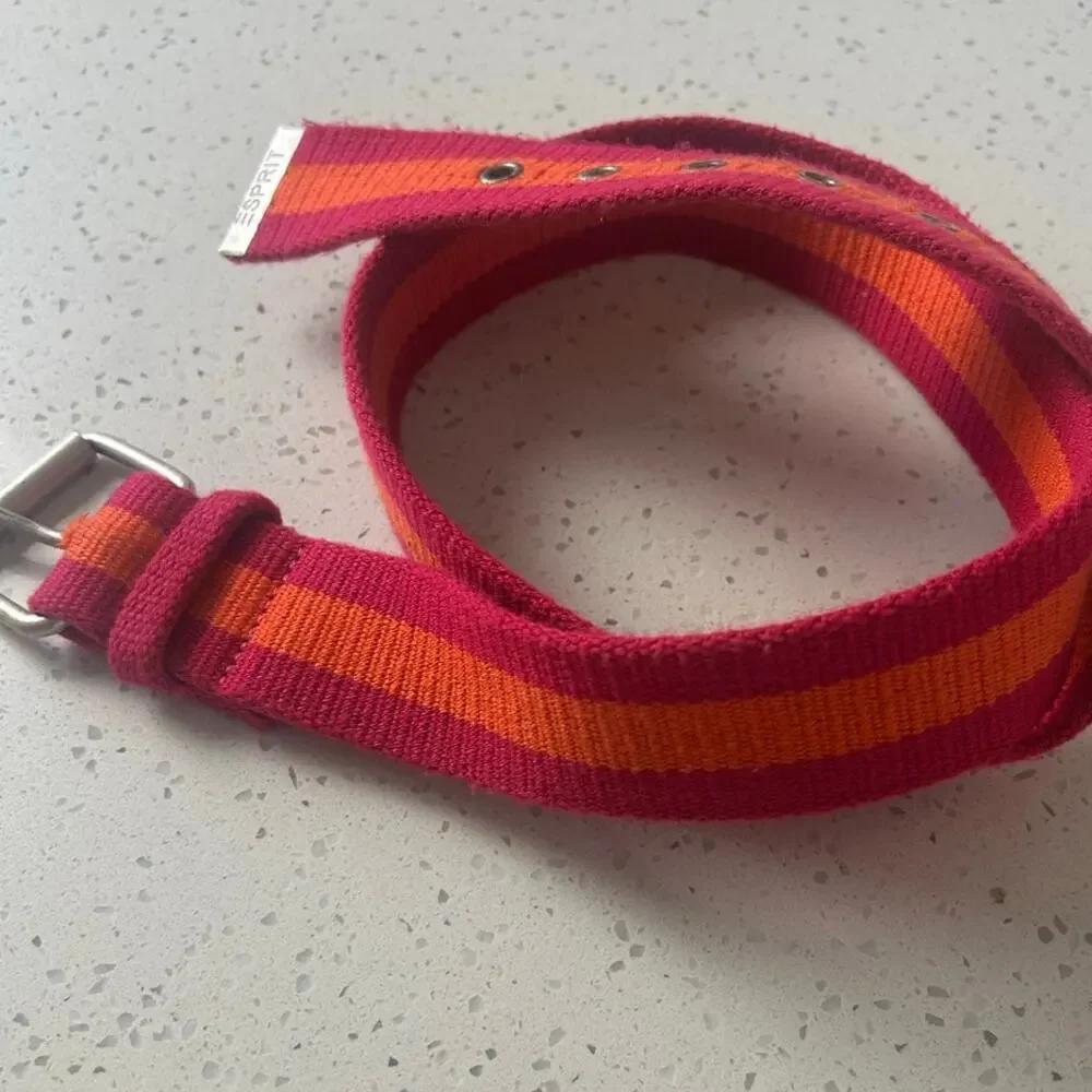Espirt Pink Orange Vintage Belt
